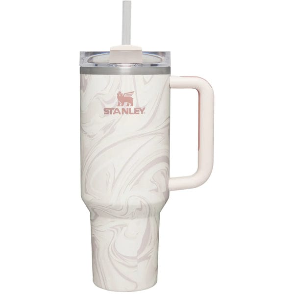 Marble Design 40 OZ Stainless Steel Tumbler Large Capacity Thermal Bottle Double Vacuum Flasks