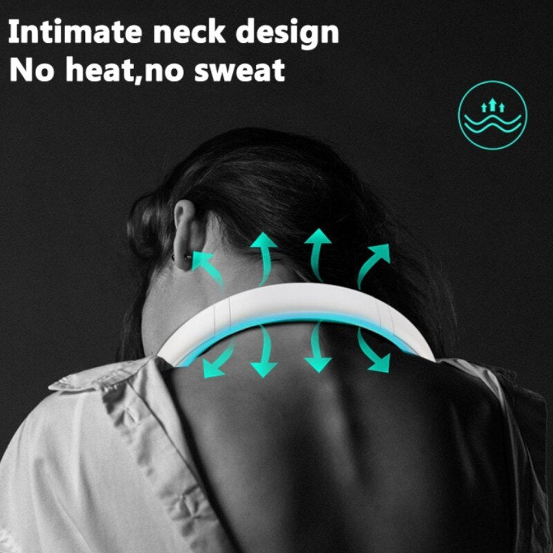 Bladeless Neck fan | Portable Rechargeable Fan (Random Colour)
