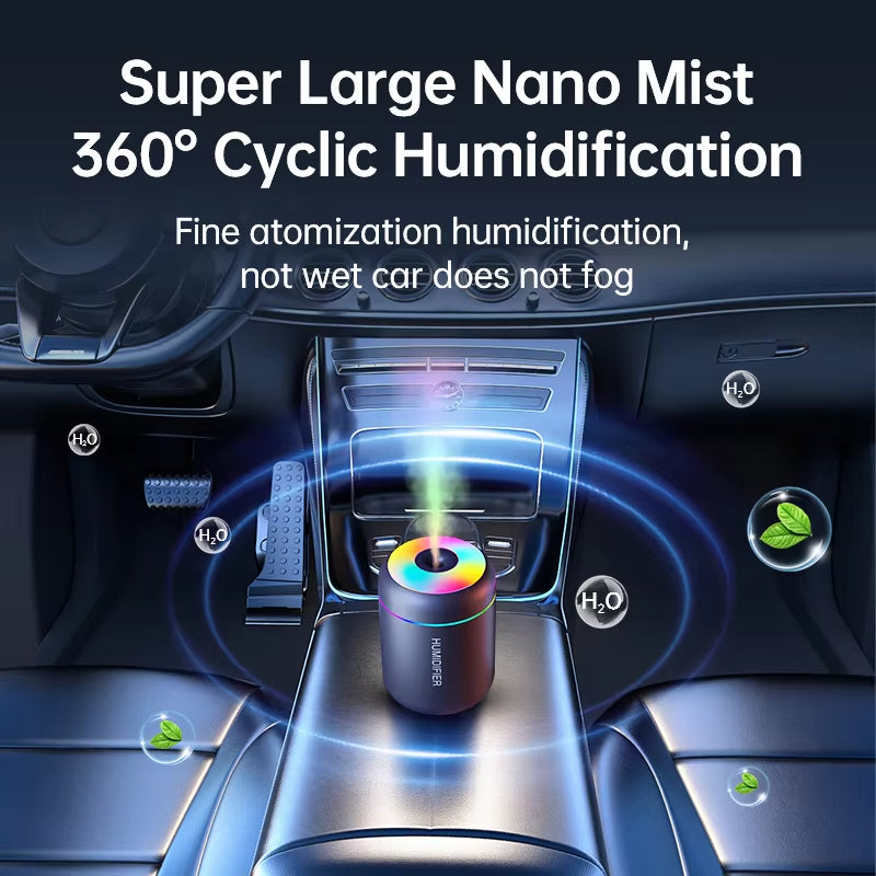180ML Mini Air Humidifier USB Electric Aroma Diffuser Essential Oil Purifier Aromatherapy Mist Maker Lights