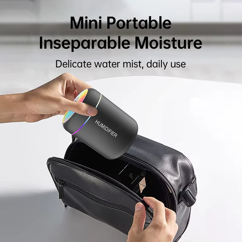180ML Mini Air Humidifier USB Electric Aroma Diffuser Essential Oil Purifier Aromatherapy Mist Maker Lights