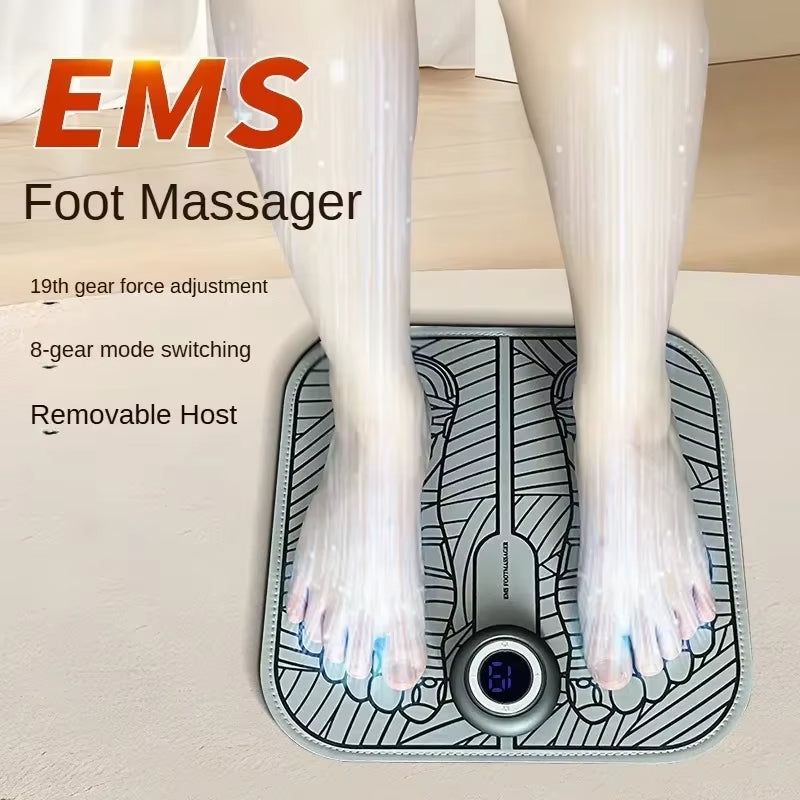 USB Charging Electric EMS Foot Massager Pad