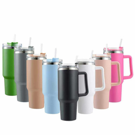 Stanley 40 Oz (1200ML) Stainless Steel Vacuum Insulated Tumbler with Straw (with box)